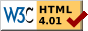 W3C HTML 4.01 validator